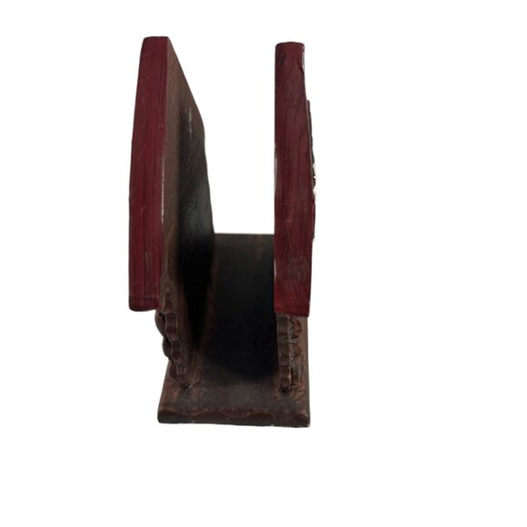 Rustic Welcome to Our Cabin Napkin Holder Log House Lodge Decor Resin - Picture 5 of 8